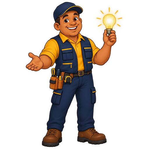 Mascote da Só Reparos JP